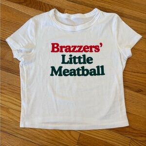 White Crop Top from Brazzers